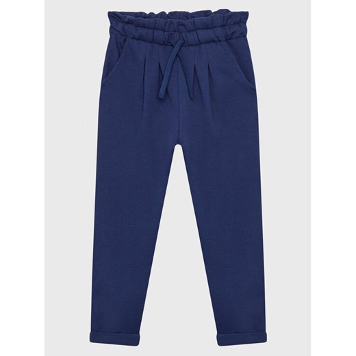 United Colors Of Benetton Spodnie dresowe 3JLXCF025 Granatowy Regular Fit ze sklepu MODIVO w kategorii Spodnie dziewczęce - zdjęcie 182764043
