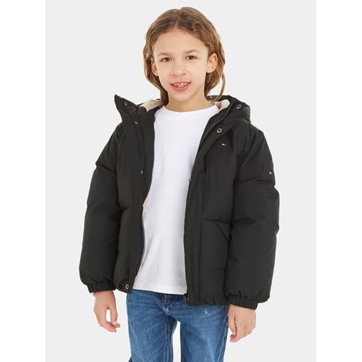 Tommy Hilfiger Kurtka puchowa KS0KS00488 Czarny Relaxed Fit ze sklepu MODIVO w kategorii Kurtki dziewczęce - zdjęcie 182764051