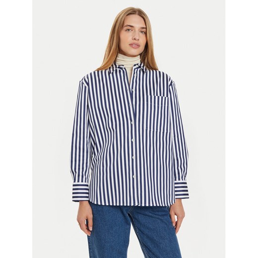 Tommy Hilfiger Koszula Banker WW0WW43044 Niebieski Regular Fit ze sklepu MODIVO w kategorii Koszule damskie - zdjęcie 182764111
