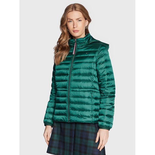 Tommy Hilfiger Kurtka puchowa Feminne WW0WW37264 Zielony Regular Fit ze sklepu MODIVO w kategorii Kurtki damskie - zdjęcie 182764213