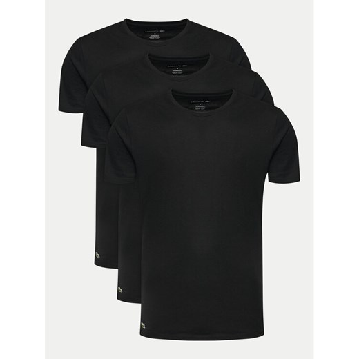 Lacoste Komplet 3 t-shirtów TH9010 Czarny Regular Fit ze sklepu MODIVO w kategorii T-shirty męskie - zdjęcie 182764221