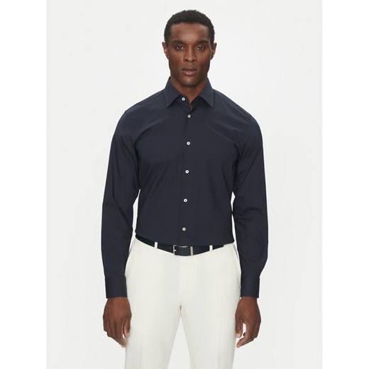 BOSS Koszula H-HANK-kent-C3-214 50538949 Granatowy Slim Fit ze sklepu MODIVO w kategorii Koszule męskie - zdjęcie 182764283