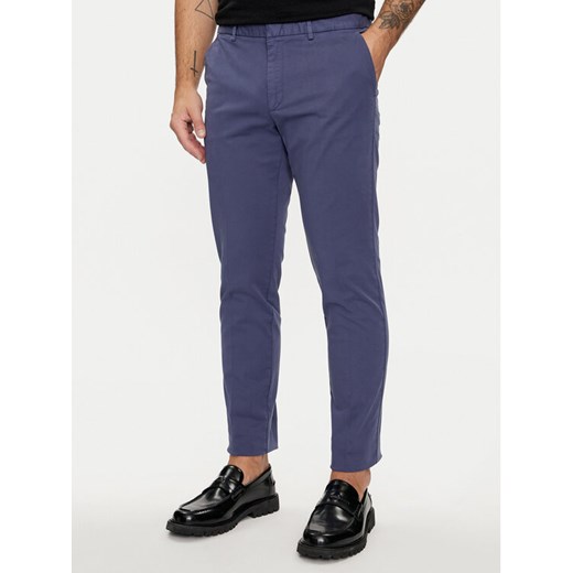 Boss Chinosy Kaito1 50487966 Niebieski Slim Fit ze sklepu MODIVO w kategorii Spodnie męskie - zdjęcie 182764311