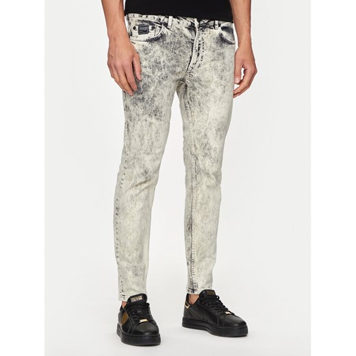 Versace Jeans Couture Jeansy 76GAB5K0 Biały Skinny Fit ze sklepu MODIVO w kategorii Jeansy męskie - zdjęcie 182764330