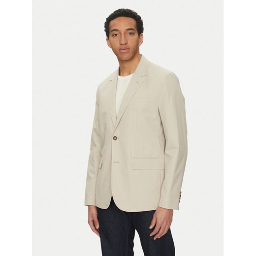 Michael Kors Marynarka CS5100THC2 Beżowy Slim Fit ze sklepu MODIVO w kategorii Marynarki męskie - zdjęcie 182764451