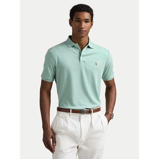 Polo Ralph Lauren Polo 710704319166 Zielony Custom Slim Fit ze sklepu MODIVO w kategorii T-shirty męskie - zdjęcie 182764490