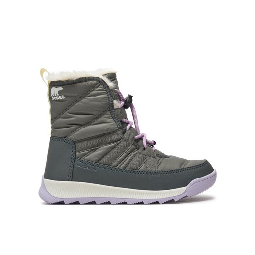 Sorel Śniegowce Whitney™II Plus Lace Wp 2088591052 Szary ze sklepu MODIVO w kategorii Buty zimowe dziecięce - zdjęcie 182764521