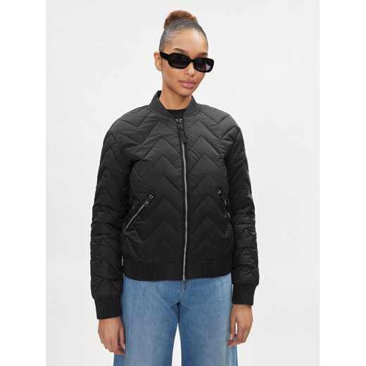 REPLAY Kurtka przejściowa W7807.000.84166D Czarny Slim Fit ze sklepu MODIVO w kategorii Kurtki damskie - zdjęcie 182764524