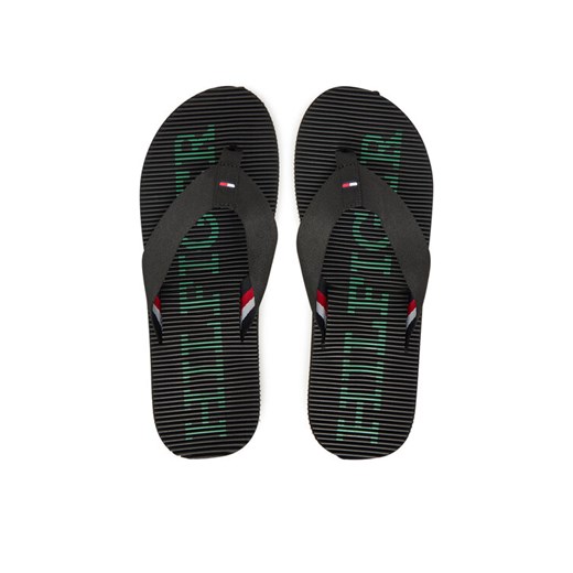 Tommy Hilfiger Japonki Massage Beach Sandal FM0FM05443 Czarny ze sklepu MODIVO w kategorii Klapki męskie - zdjęcie 182764544