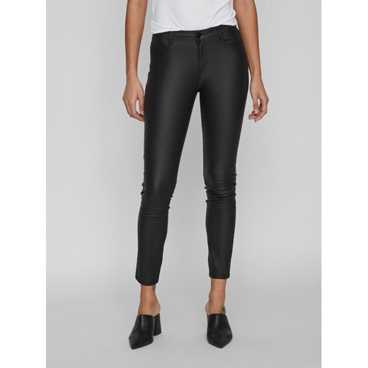 Vila Spodnie materiałowe Commit 14036194 Czarny Skinny Fit ze sklepu MODIVO w kategorii Spodnie damskie - zdjęcie 182764551