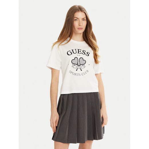 Guess T-Shirt V5GI04 I3Z14 Biały Regular Fit ze sklepu MODIVO w kategorii Bluzki damskie - zdjęcie 182764554