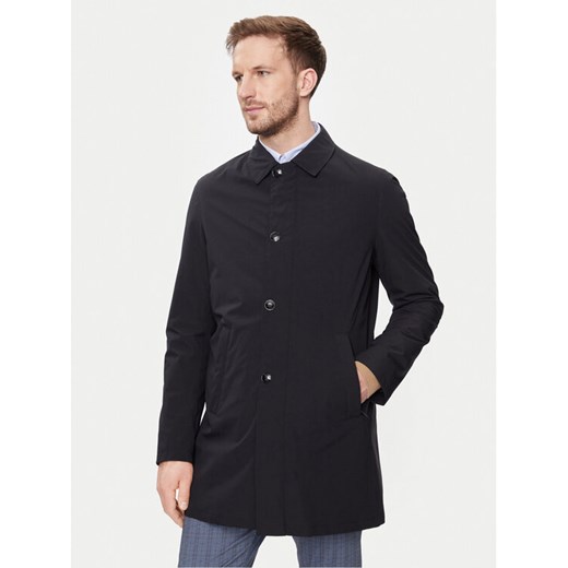 Bugatti Płaszcz przejściowy 535400-59030 Granatowy Slim Fit ze sklepu MODIVO w kategorii Płaszcze męskie - zdjęcie 182764634