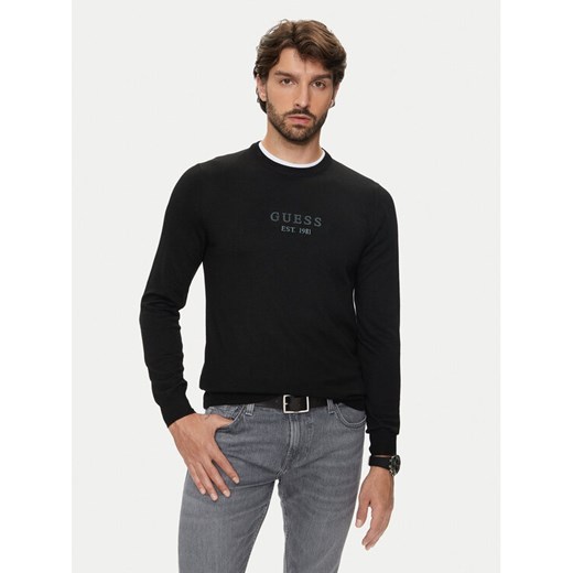 Guess Bluza M4YR04 Z3052 Czarny Regular Fit ze sklepu MODIVO w kategorii Bluzy męskie - zdjęcie 182764641