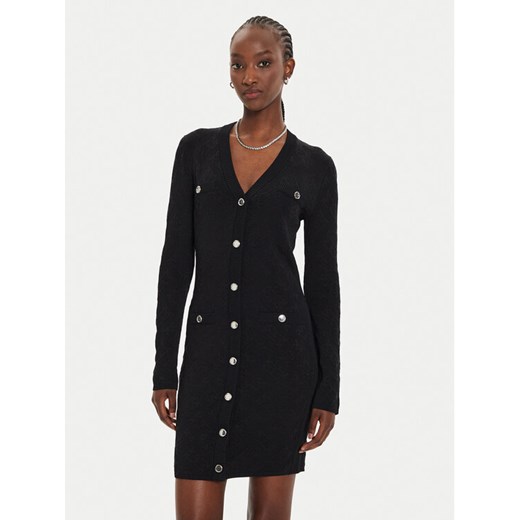PINKO Sukienka dzianinowa Solfitaggio Abito 103974 A21T Czarny Slim Fit ze sklepu MODIVO w kategorii Sukienki - zdjęcie 182764662