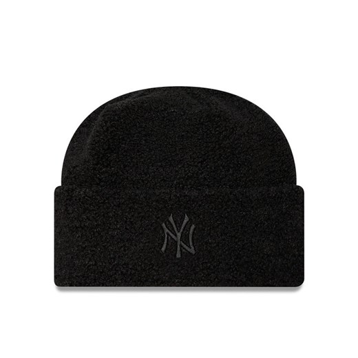 New Era Czapka Borg New York Yankees Cuff Knit Beanie 60580757 Czarny ze sklepu MODIVO w kategorii Czapki zimowe damskie - zdjęcie 182764683