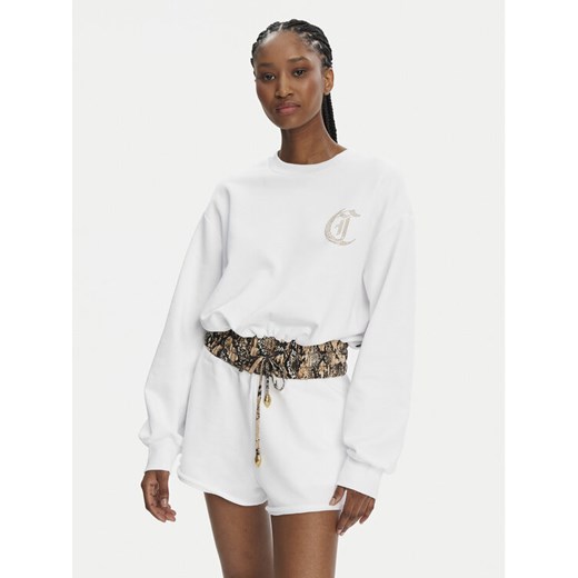Just Cavalli Bluza 78PAIE01 Biały Regular Fit ze sklepu MODIVO w kategorii Bluzy damskie - zdjęcie 182764713