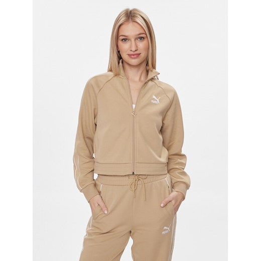 Puma Bluza T7 624211 Beżowy Relaxed Fit Puma XL MODIVO