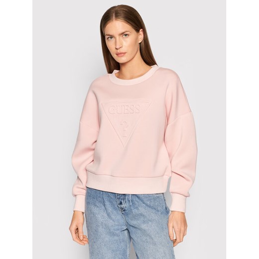 Guess Bluza Corina W1BQ04 K7UW2 Różowy Relaxed Fit ze sklepu MODIVO w kategorii Bluzy damskie - zdjęcie 182764811
