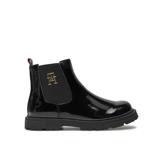 Tommy Hilfiger Botki Chelsea Boot T1A5-33563-0343 S Czarny ze sklepu MODIVO w kategorii Buty zimowe dziecięce - zdjęcie 182764812