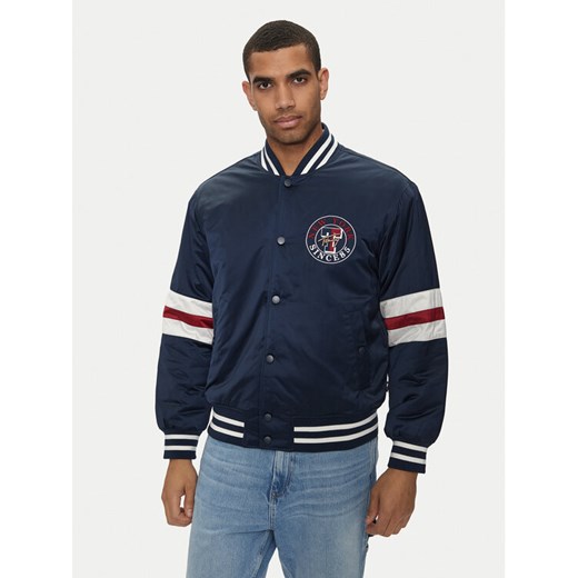 Tommy Jeans Kurtka bomber Varsity Explorer DM0DM18897 Granatowy Relaxed Fit ze sklepu MODIVO w kategorii Kurtki męskie - zdjęcie 182764863