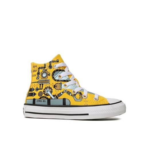 Converse Trampki Chuck Taylor All Star Hi A03576C Żółty ze sklepu MODIVO w kategorii Trampki dziecięce - zdjęcie 182764864