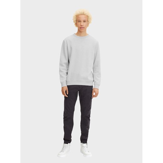 Tom Tailor Denim Spodnie materiałowe 1032860 Szary Slim Fit ze sklepu MODIVO w kategorii Spodnie męskie - zdjęcie 182764874