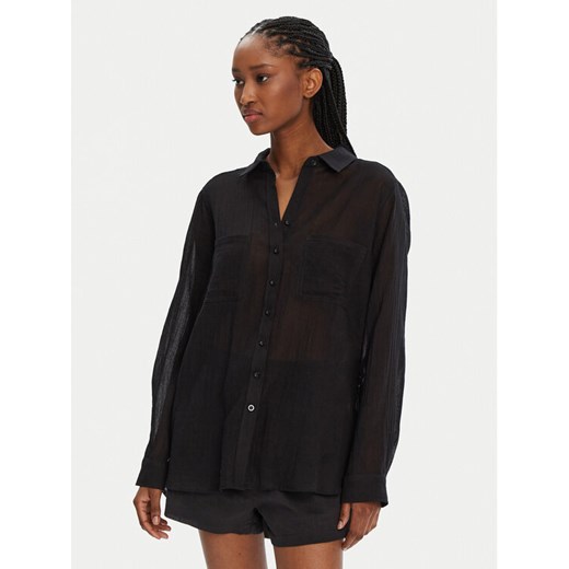 Seafolly Koszula Breeze 54795-TO Czarny Regular Fit ze sklepu MODIVO w kategorii Koszule damskie - zdjęcie 182764902
