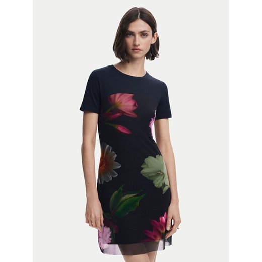 Desigual Sukienka codzienna Hamburgo 25SWVK14 Czarny Slim Fit ze sklepu MODIVO w kategorii Sukienki - zdjęcie 182764914