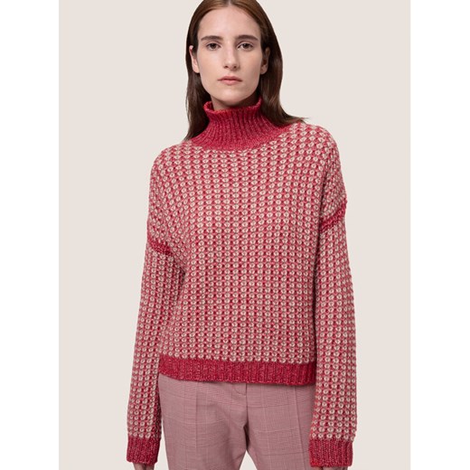 Hugo Golf Suzannyka 50437423 Czerwony Relaxed Fit ze sklepu MODIVO w kategorii Swetry damskie - zdjęcie 182764994