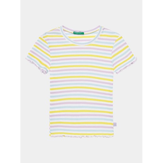 United Colors Of Benetton T-Shirt 3W5BC10H7 Kolorowy Regular Fit ze sklepu MODIVO w kategorii Bluzki dziewczęce - zdjęcie 182765011
