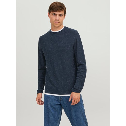 Jack&Jones Sweter 12227443 Granatowy Regular Fit ze sklepu MODIVO w kategorii Swetry męskie - zdjęcie 182765031