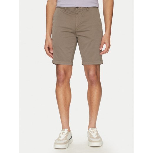 BOSS Szorty materiałowe 50536723 Beżowy Slim Fit ze sklepu MODIVO w kategorii Spodenki męskie - zdjęcie 182765161