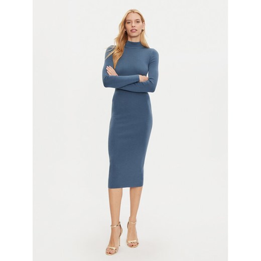MICHAEL Michael Kors Sukienka dzianinowa MF482Q14VR Niebieski Slim Fit ze sklepu MODIVO w kategorii Sukienki - zdjęcie 182765162