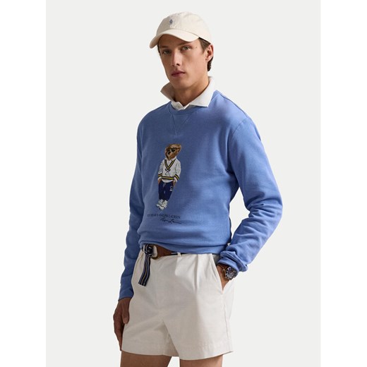 Polo Ralph Lauren Bluza 710973145001 Niebieski Relaxed Fit ze sklepu MODIVO w kategorii Bluzy męskie - zdjęcie 182765194
