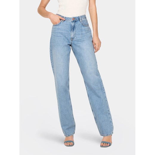 ONLY Jeansy Jaci 15296921 Niebieski Straight Fit ze sklepu MODIVO w kategorii Jeansy damskie - zdjęcie 182765202