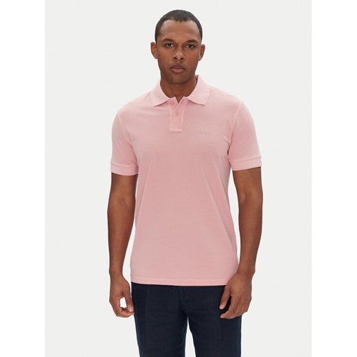 BOSS Polo Prime 50507813 Różowy Regular Fit ze sklepu MODIVO w kategorii T-shirty męskie - zdjęcie 182765243