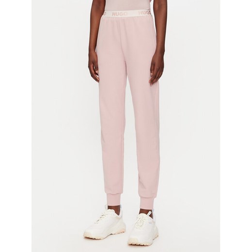 Hugo Spodnie dresowe Sporty Logo 50520499 Różowy Regular Fit XL MODIVO