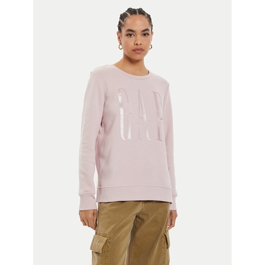 Gap Bluza 540907-06 Różowy Relaxed Fit ze sklepu MODIVO w kategorii Bluzy damskie - zdjęcie 182765362
