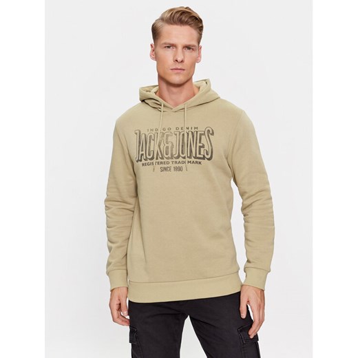 Jack&Jones Bluza 12251306 Beżowy Standard Fit ze sklepu MODIVO w kategorii Bluzy męskie - zdjęcie 182765381