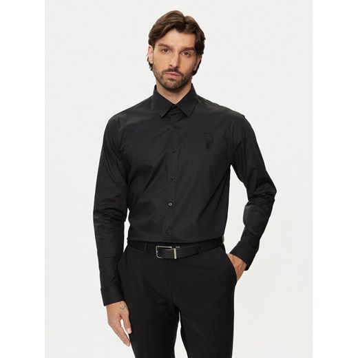 KARL LAGERFELD Koszula 605951 544600 Czarny Regular Fit ze sklepu MODIVO w kategorii Koszule męskie - zdjęcie 182765383