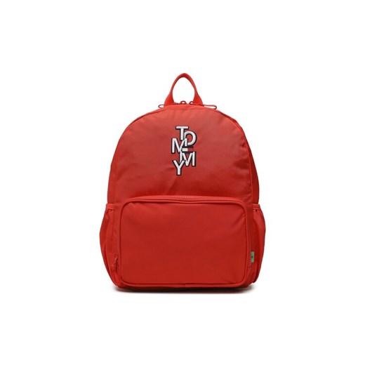 Tommy Hilfiger Plecak Tommy Logo Backpack AU0AU01551 Czerwony ze sklepu MODIVO w kategorii Plecaki dla dzieci - zdjęcie 182765384