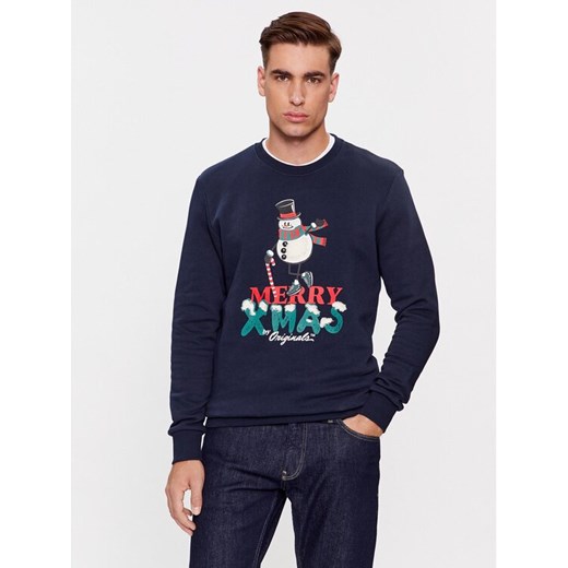 Jack&Jones Bluza 12247523 Granatowy Standard Fit ze sklepu MODIVO w kategorii Bluzy męskie - zdjęcie 182765411