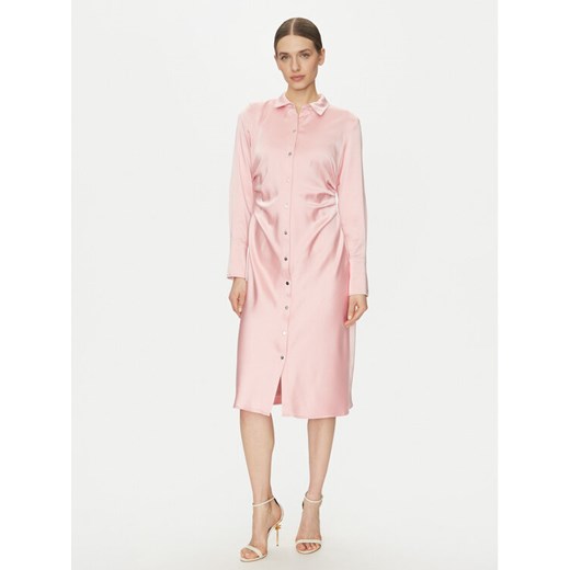 DKNY Sukienka koszulowa DD4KTE31 Różowy Regular Fit ze sklepu MODIVO w kategorii Sukienki - zdjęcie 182765450
