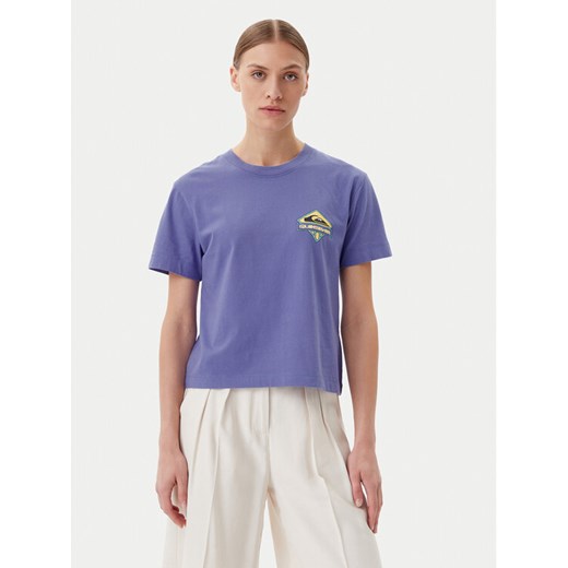 Quiksilver T-Shirt EQWZT03181 Fioletowy Relaxed Fit ze sklepu MODIVO w kategorii Bluzki damskie - zdjęcie 182765451
