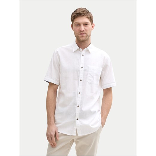 Tom Tailor Koszula 1045098 Biały Regular Fit ze sklepu MODIVO w kategorii Koszule męskie - zdjęcie 182765581