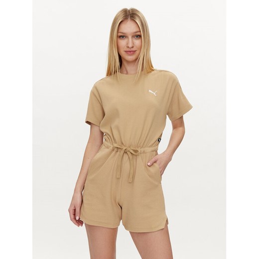 Puma Kombinezon HER 677891 Beżowy Relaxed Fit ze sklepu MODIVO w kategorii Kombinezony damskie - zdjęcie 182765582
