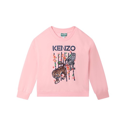 Kenzo Kids Bluza K15652 S Różowy Regular Fit ze sklepu MODIVO w kategorii Bluzy dziewczęce - zdjęcie 182765604