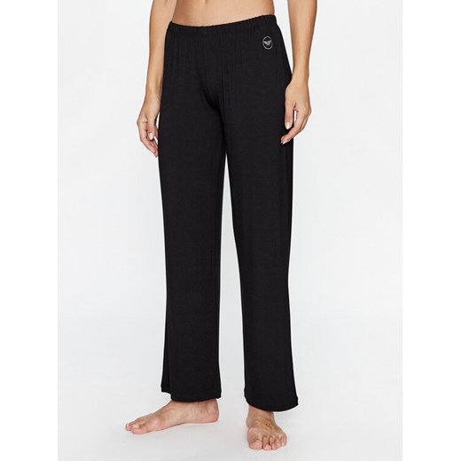 Emporio Armani Underwear Spodnie dresowe 164755 3F224 00020 Czarny Regular Fit ze sklepu MODIVO w kategorii Spodnie damskie - zdjęcie 182765762