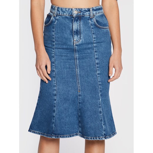 Pinko Spódnica jeansowa Gracchio 1J1119 A0A0 Niebieski Regular Fit ze sklepu MODIVO w kategorii Spódnice - zdjęcie 182765863