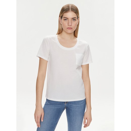 United Colors Of Benetton T-Shirt 3J5CD106R Biały Regular Fit ze sklepu MODIVO w kategorii Bluzki damskie - zdjęcie 182765903